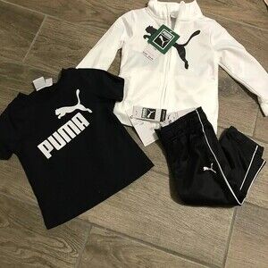 NWT Puma 12M Jogger track Set black/white sportswear streetwear skater
